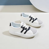 Breakj 2024 New Korean Version Ins Breathable Small White Shoes Women's Low Top Casual Board Shoes Platform Shoes RM