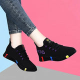 Platform Sneakers 2020 New Spring Fashion Women Casual Shoes Breathable Mesh Shoes Woman Black Sneakers Tenis