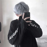 Retro Letter Print Women T Shirts Loose Harajuku Style Student Tees Autumn Wild Solid Cotton Tops Fashion