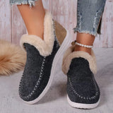 Breakj Size Ankle Boots Female 2024 Winter New Suede Snow Boots Female 43 Size Polyurethane