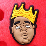 Charms Accessories Custom Cartoon Cute PVC Shoe Croc Buttons Sandals Charms Black Lives Dope Father Portrait Free