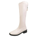 Breakj Cowboy Boots Children But Knee Boots Autumn And Winter New Thin Long-Term Martin Boots High Boots Knight