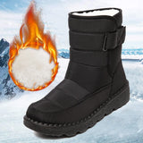 Women Boots 2021 New Winter Boots Shoes Women Waterproof Snow Bottine Femme Low Heels Boots Winter Shoes Platform Ankle