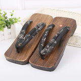 Slipper 2022 Summer Flip Flops Cosplay Japanese Samurai Geta Slippers Wood 2 Sandals Thick Bottom Platform
