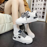 Breakj Winter New Velvet Explosion Of Women's Chic Shoes With Sports Board Shoes Thick-Soled Small White Shoes