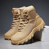 Men Military Boots Outdoor Hiking boots Non-slip rubber Boots Tactical Desert Combat Boots Army Work Shoes Men