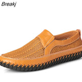 Large Size Men's Loafers Comfortable Men's Casual Loafers Breathable Mesh Men's Shoes Non-slip Lightweight Men's