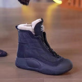 Breakj New Snow Boots Women Warm And Comfortable Increased Platform Ankle Boots With Solid Color Women's Boots Hot