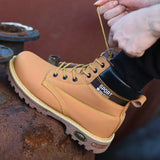 Waterproof Boots Safety Shoes Men Work Boots Outdoor Hiking Boots Work Shoes Anti Puncture Work Safety Boots