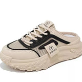 Breakj Go Out In Summer New Mesh Breathable Baotou Shoes High Appearance Level Foreign Style Students Thick Sole Sports Baotou