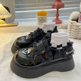 Lolita shoes cute platform shoes Japanese soft girl high heels hot girl Mary Janes College girls sports sneakers women's