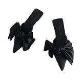 Breakj Half Drag Female Spring 2023 New Fashion Wave Dot Bow Tip Flat Sandals Women's