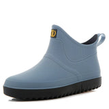 Rubber Rain Shoes Slip On Waterproof Low-Heel Tube PVC Rain Boots Work 2020 Hot Sale Men's Boots