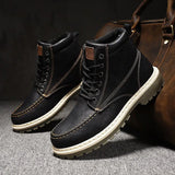 / Autumn men's Motorcycle Outdoor Boots Men Fashion Ankle Boots Men's Boots Snow Boots Retro Oxfords Keep Warm